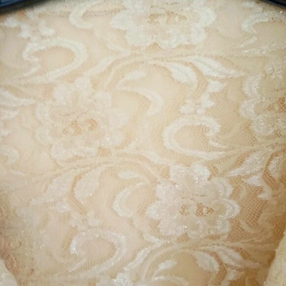 Anthropologie Vintage Reversible Lace / Corduroy Cropped Jacket - Picture 3 of 6